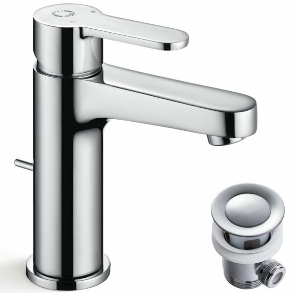 Bathroom Tap with Pop-Up Drain